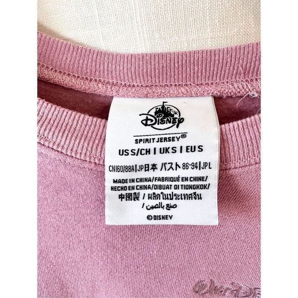 Walt Disney Worlds 50th Anniversary Crewneck Sparkle Sweater in Pink Size Small - Picture 4 of 9